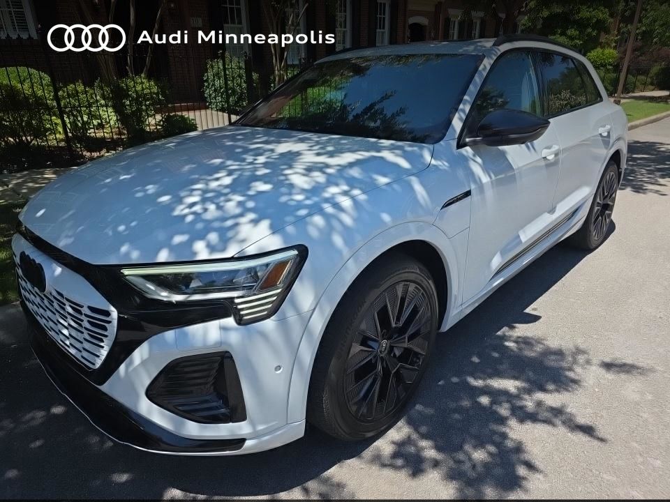 Glacier White Metallic 2024 Audi Q8 e-tron SUV / Crossover All-Wheel Drive Automatic