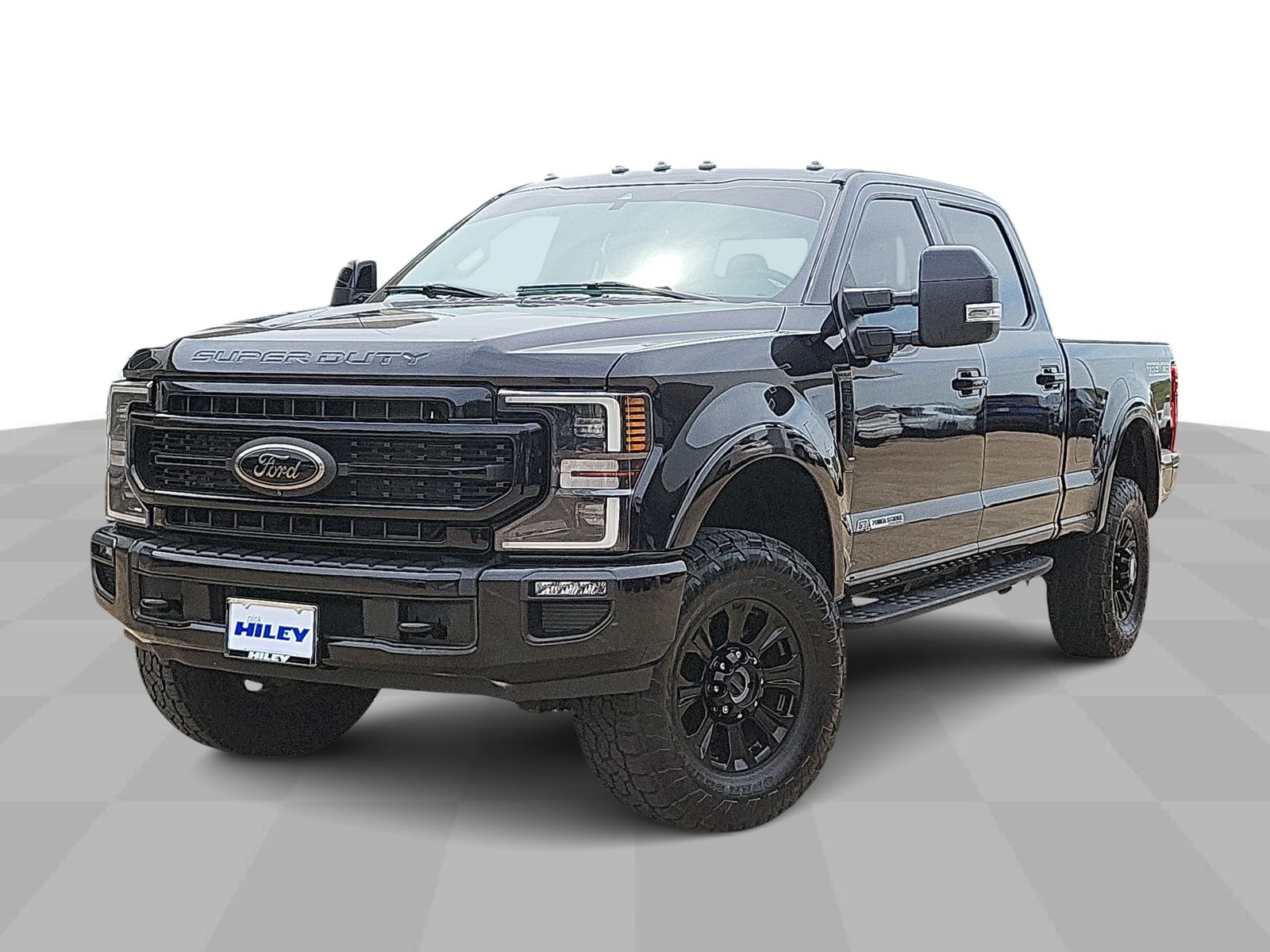 Black 2021 Ford F-250 Super Duty Lariat Crew Cab 4WD Pickup Truck Four-Wheel Drive Automatic