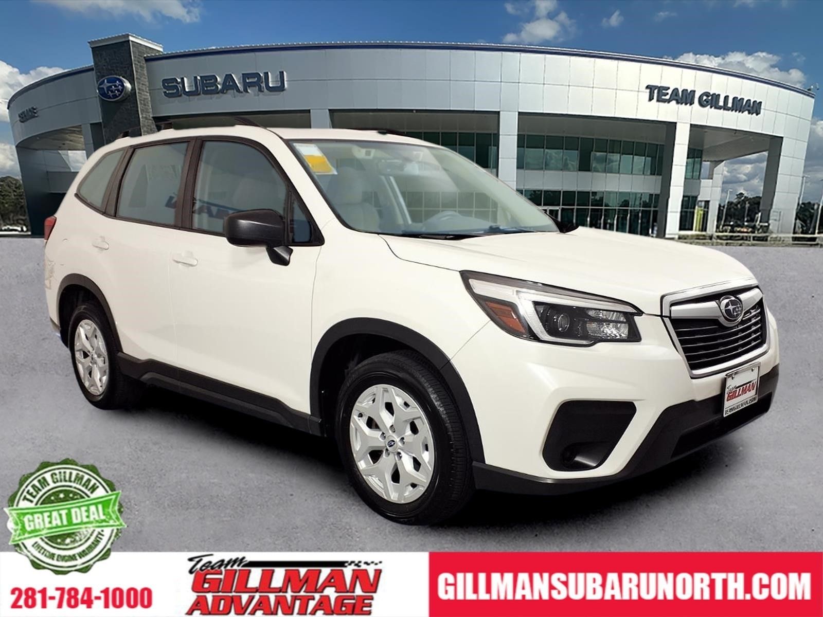 Crystal White Pearl 2021 Subaru Forester Crossover AWD SUV / Crossover All-Wheel Drive Continuously Variable Transmission