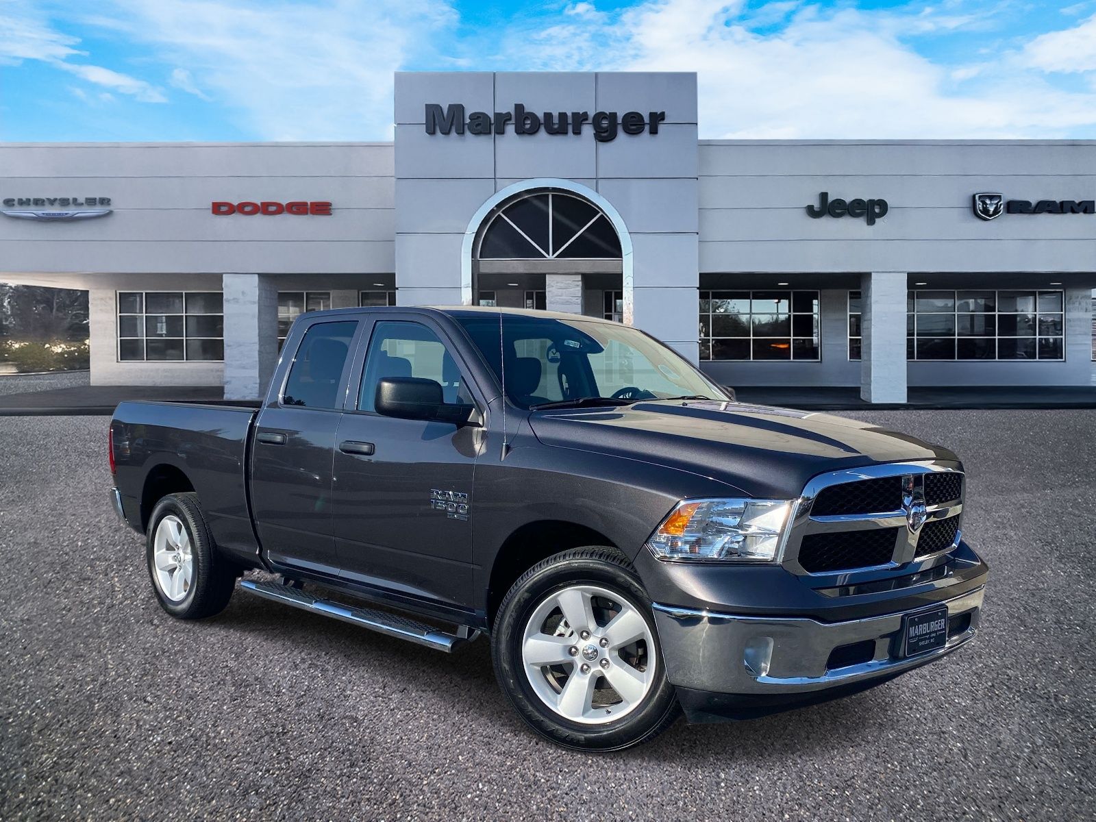 Gray (Granite Crystal Metallic Clearcoat) 2024 RAM 1500 Pickup Truck Four-Wheel Drive 8-Speed Automatic