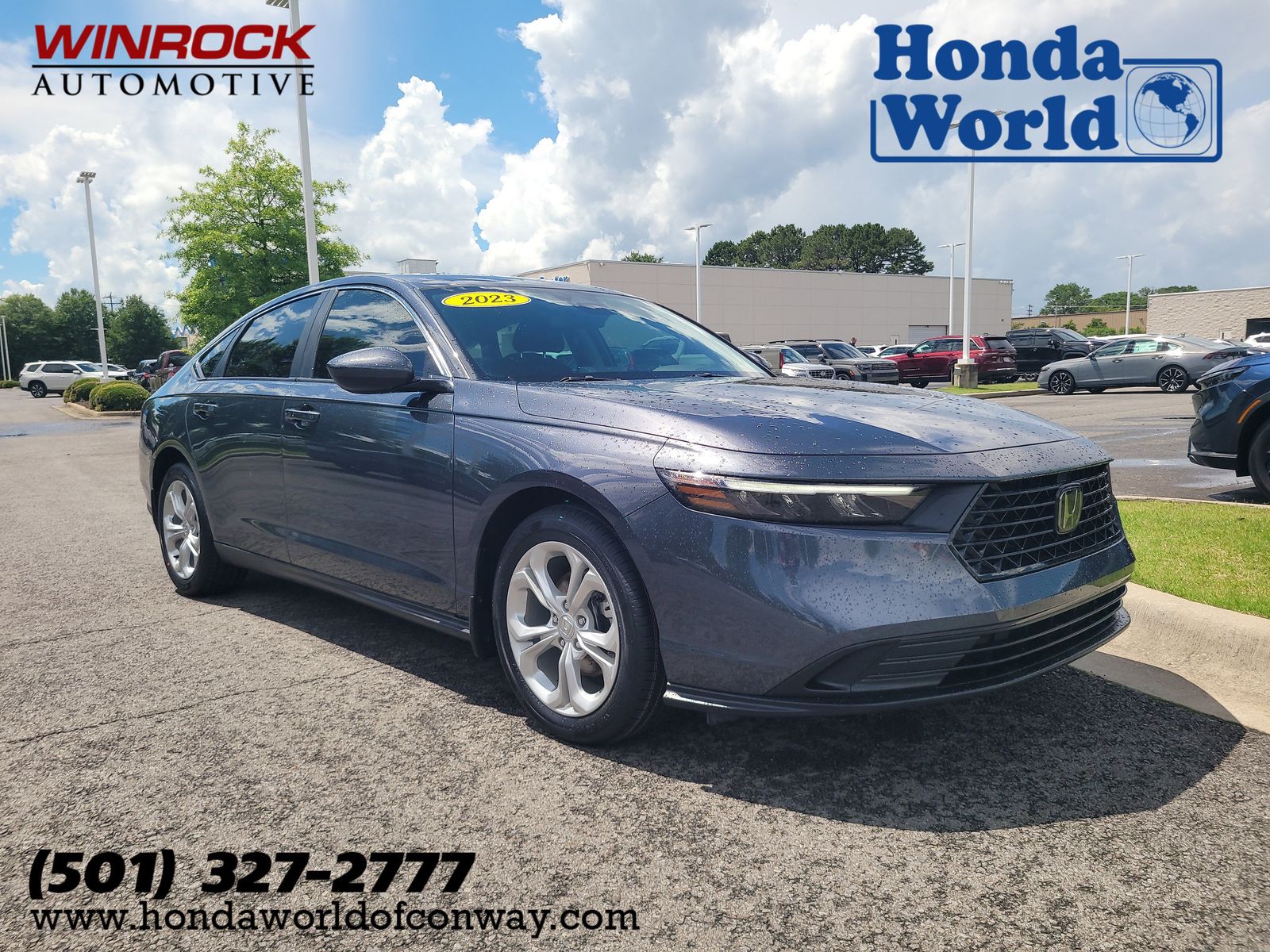 Canyon River Blue Metallic 2023 Honda Accord LX FWD Sedan Front-Wheel Drive Continuously Variable Transmission