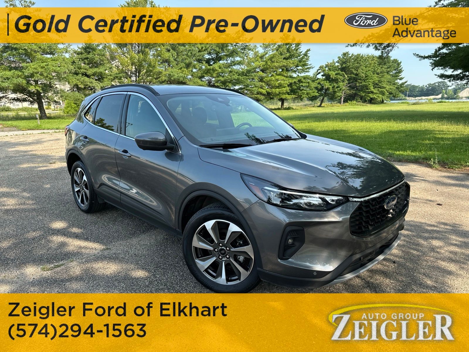 Gray 2024 Ford Escape SUV / Crossover All-Wheel Drive 8-Speed Automatic