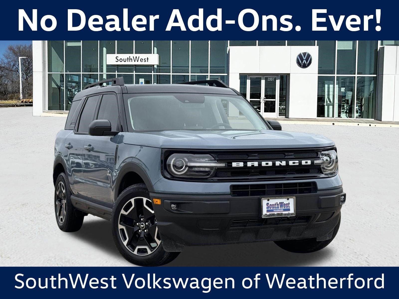 Blue (Azure Gray Metallic) 2024 Ford Bronco Sport Outer Banks AWD SUV / Crossover All-Wheel Drive 8-Speed Automatic
