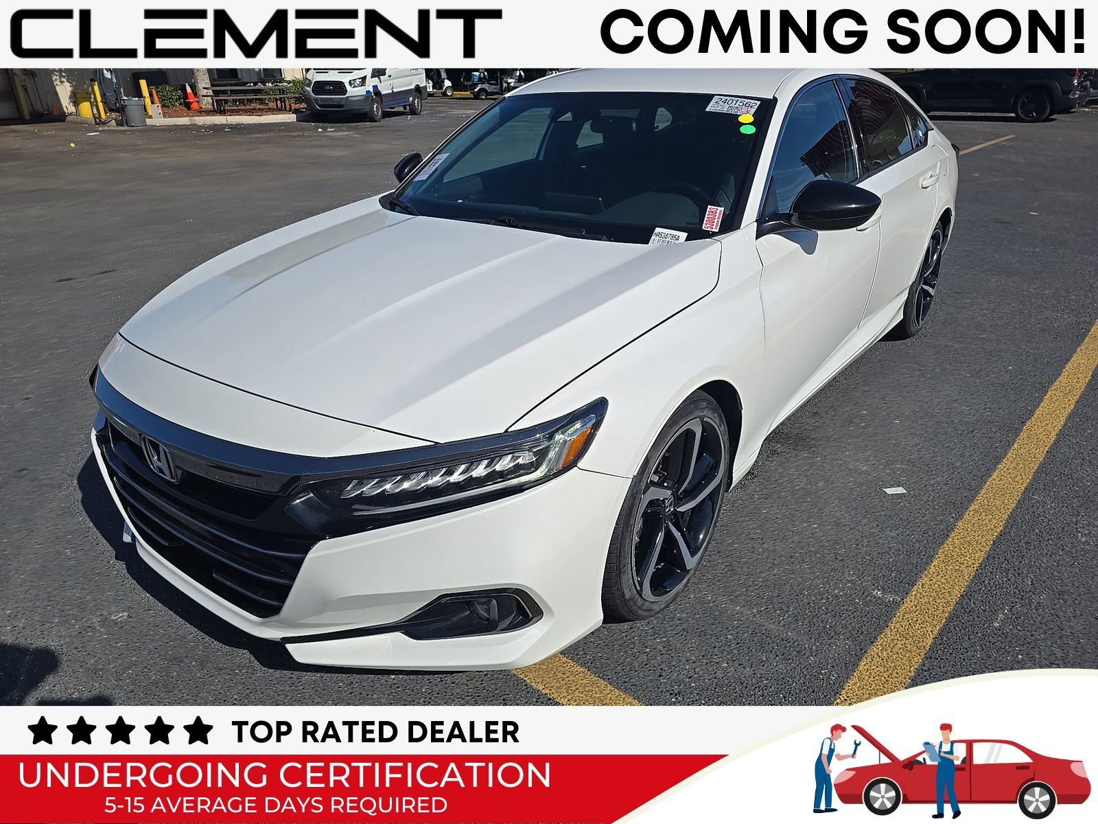 Platinum White Pearl 2022 Honda Accord Sedan Front-Wheel Drive Continuously Variable Transmission