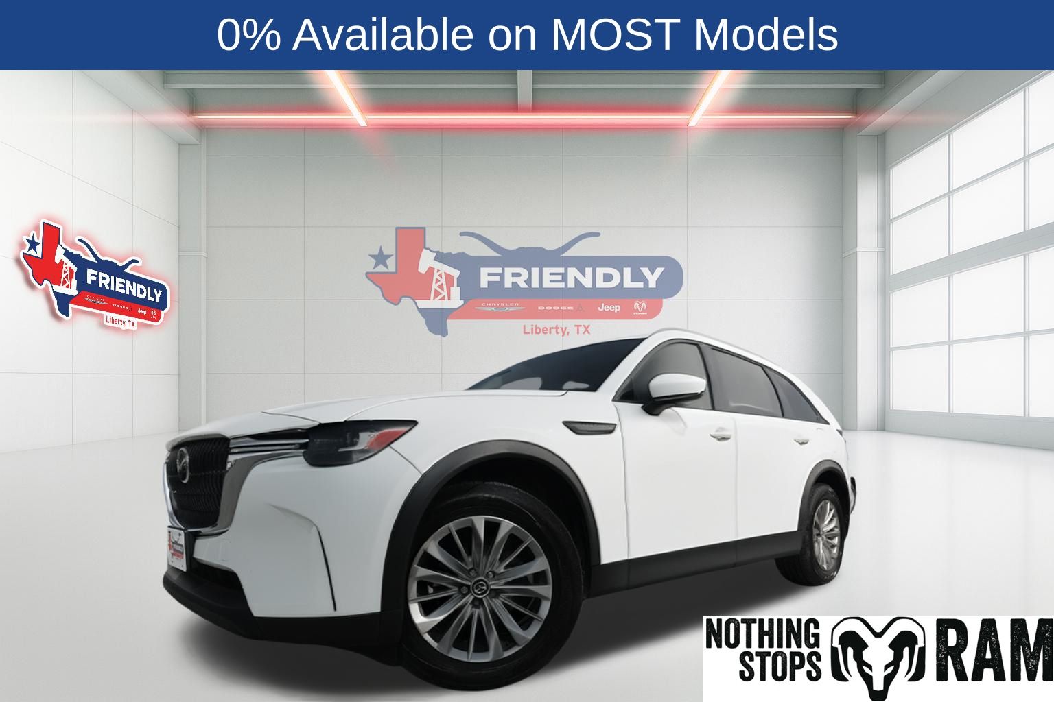 Rhodium White Premium 2024 Mazda CX-90 3.3 Turbo Preferred Plus AWD SUV / Crossover All-Wheel Drive 8-Speed Automatic