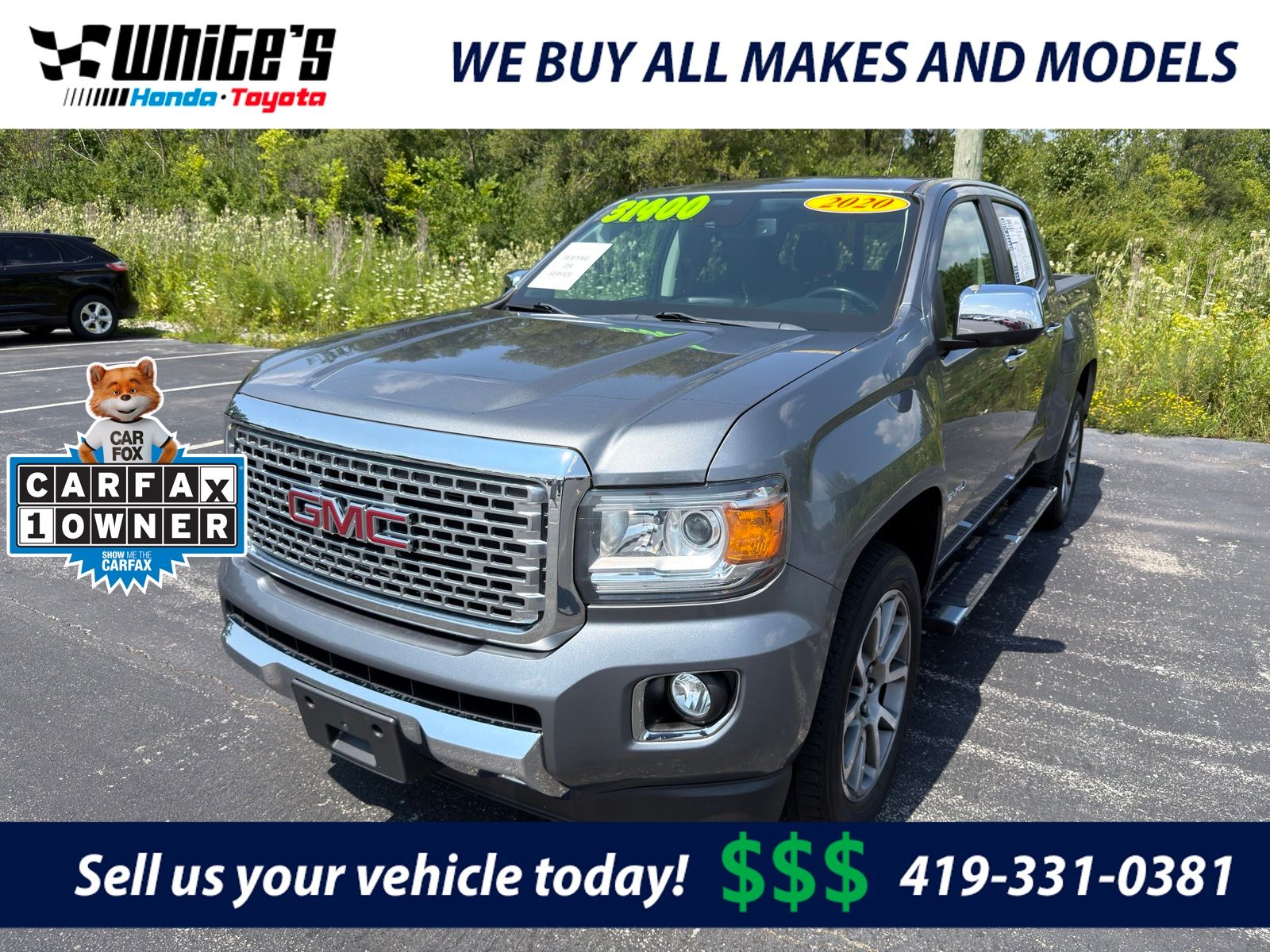 Satin 2020 GMC Canyon Pickup Truck Four-Wheel Drive 8-Speed Automatic