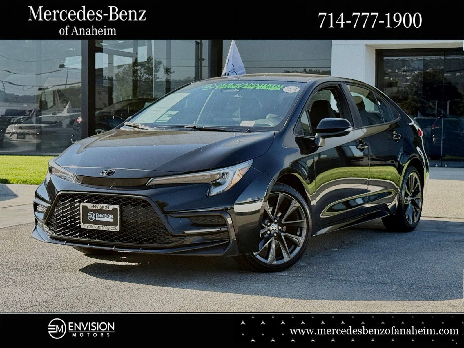 Midnight Black Metallic 2023 Toyota Corolla Sedan Front-Wheel Drive Continuously Variable Transmission