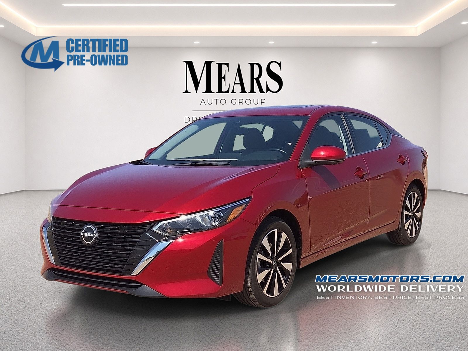 Red (Scarlet Ember Tintcoat) 2025 Nissan Sentra Sedan Front-Wheel Drive Continuously Variable Transmission