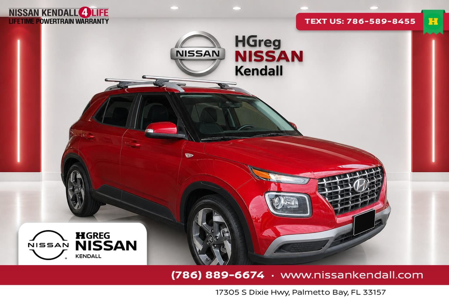 Red 2024 Hyundai Venue SUV / Crossover Front-Wheel Drive Continuously Variable Transmission