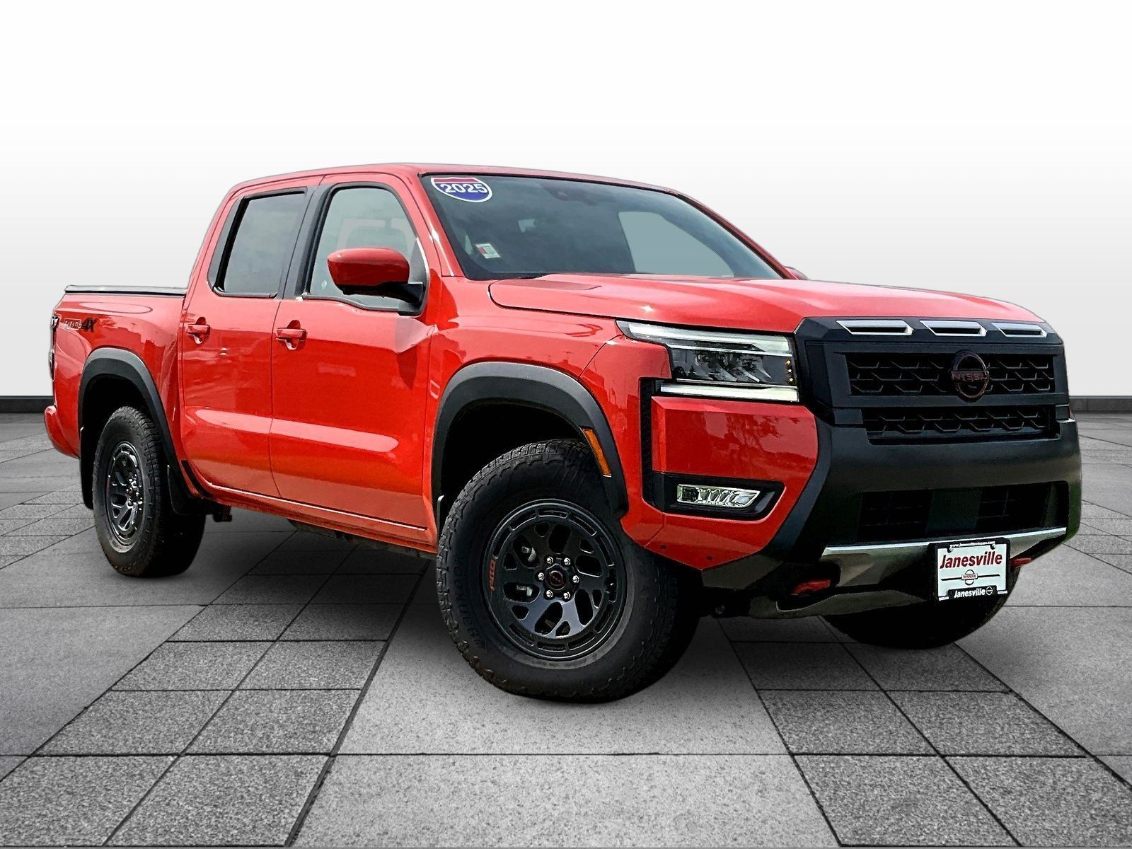 Afterburn Orange 2025 Nissan Frontier Pickup Truck Four-Wheel Drive 9-Speed Automatic Overdrive