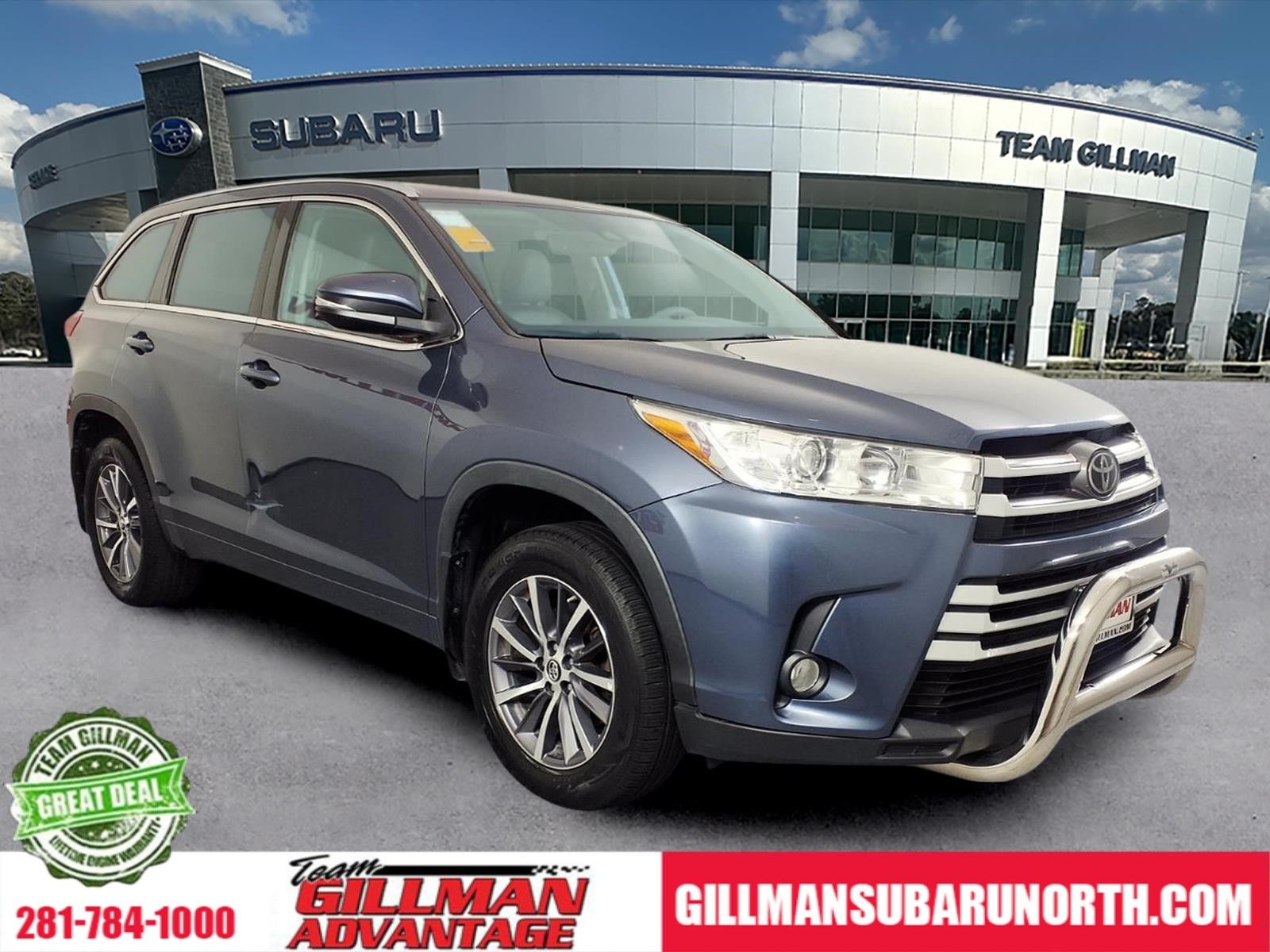 Shoreline Mist 2018 Toyota Highlander XLE AWD SUV / Crossover All-Wheel Drive 8-Speed Automatic