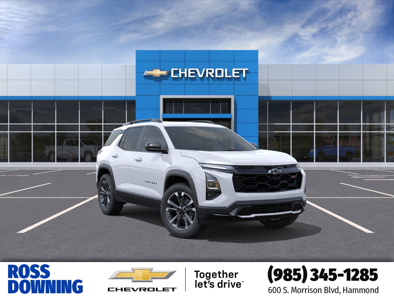 2026 Chevrolet Equinox RS White at Supreme Chevrolet of Gonzales