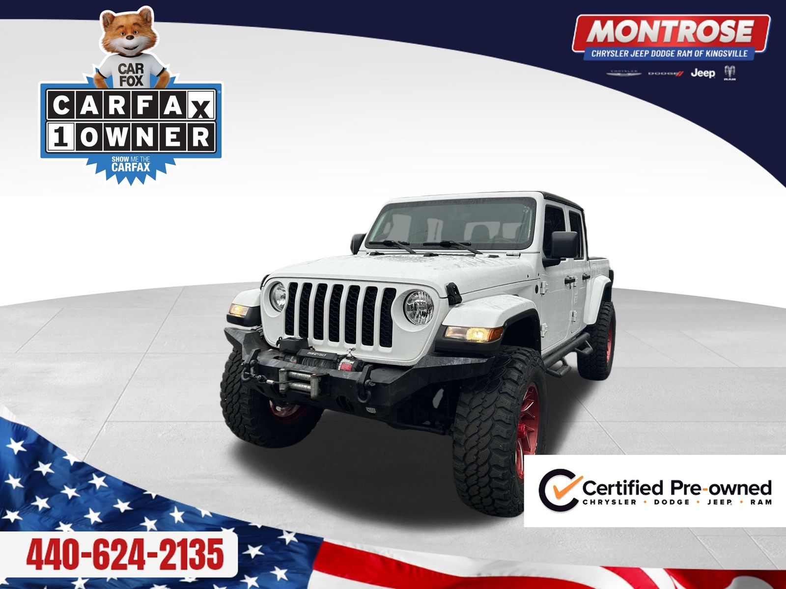 Bright White Clearcoat 2022 Jeep Gladiator Sport Crew Cab 4WD Pickup Truck Four-Wheel Drive 8-Speed Automatic