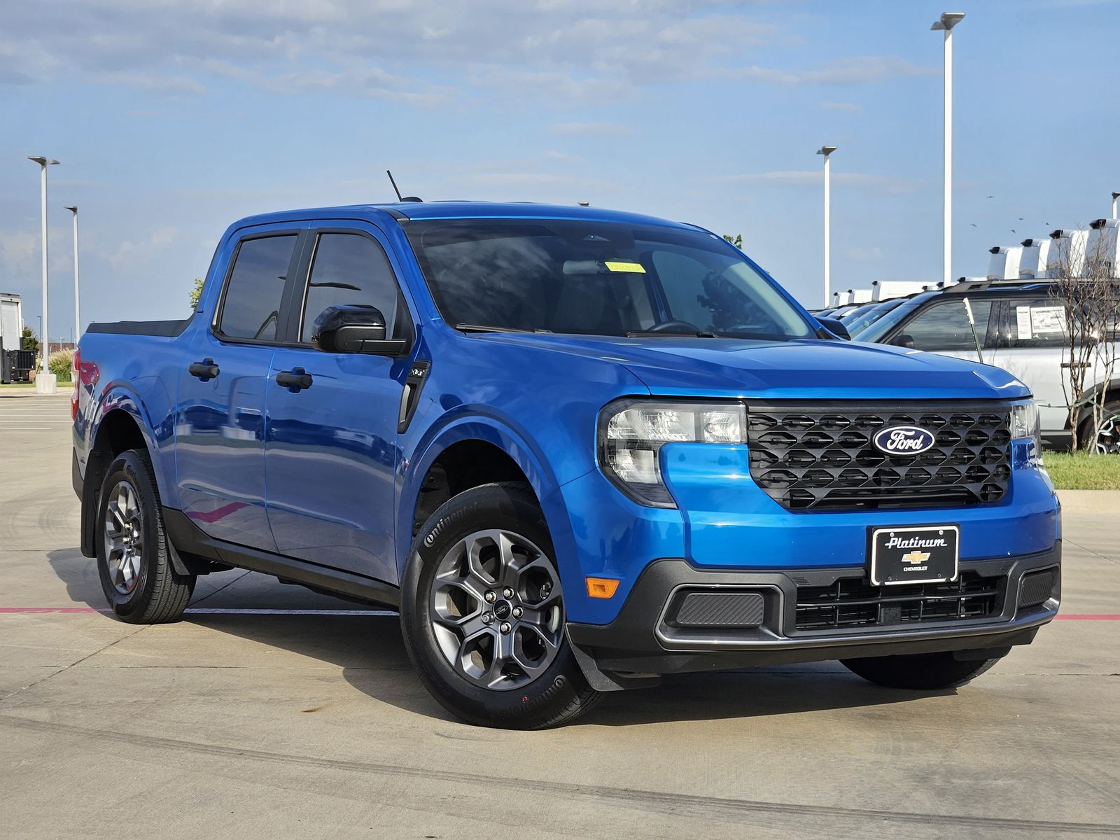 Blue 2025 Ford Maverick Pickup Truck Front-Wheel Drive Continuously Variable Transmission
