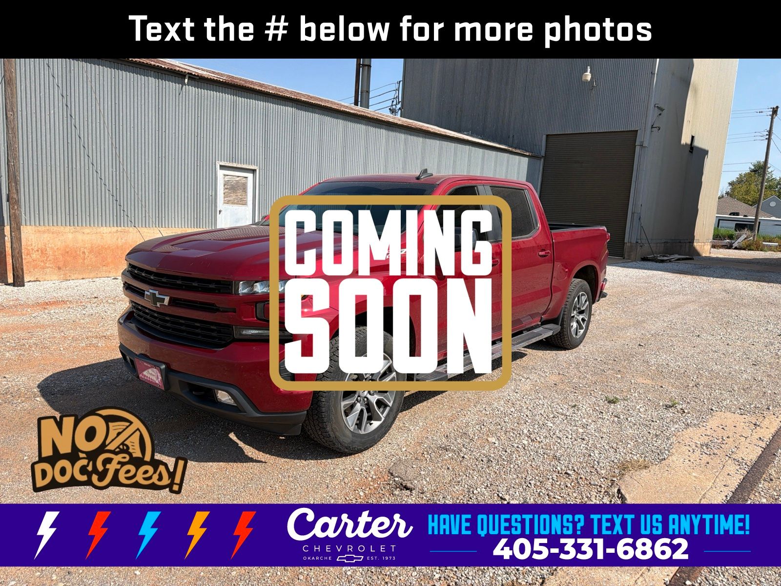 Cajun Red Tintcoat 2019 Chevrolet Silverado 1500 Pickup Truck Four-Wheel Drive 8-Speed Automatic