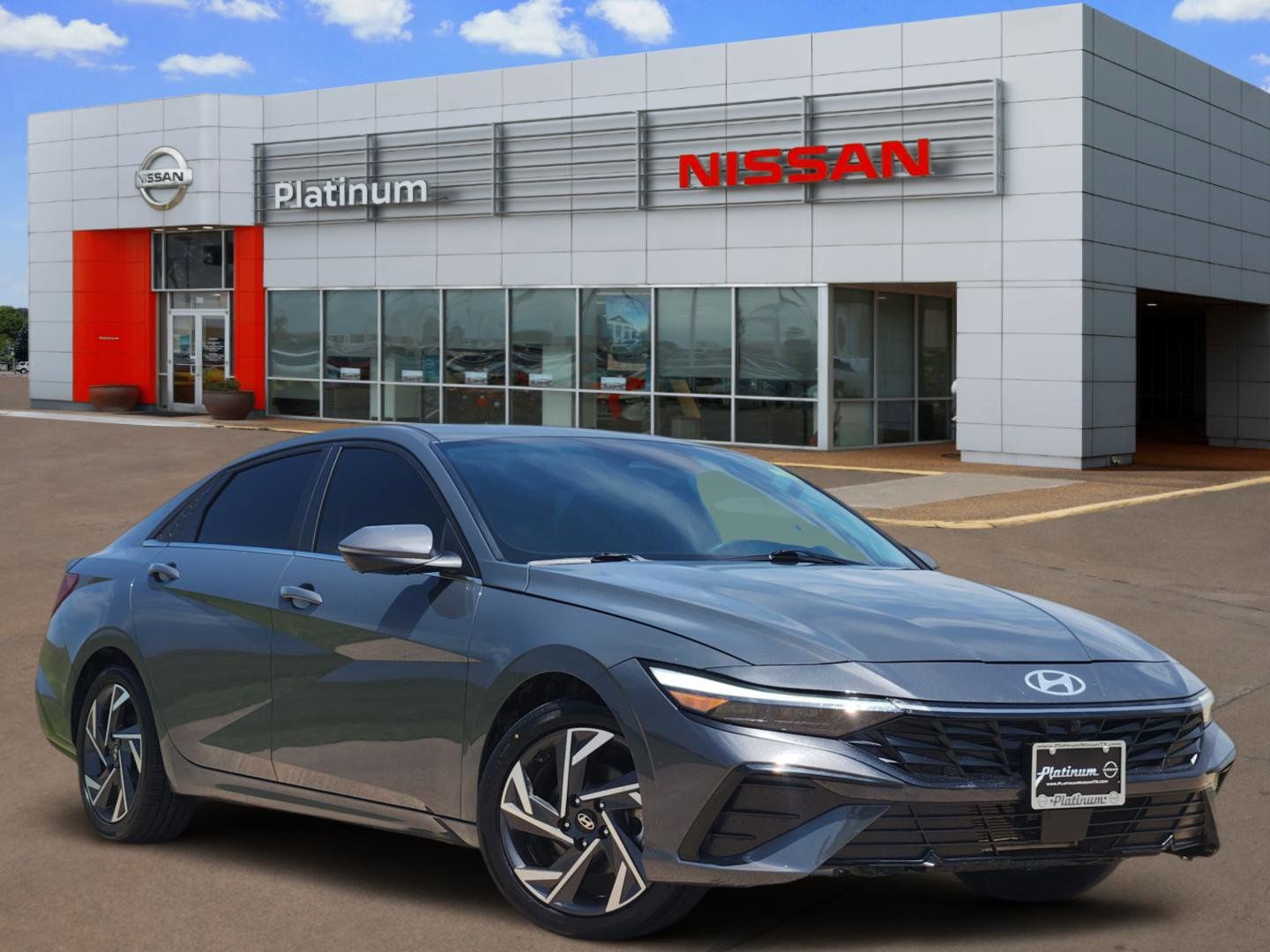 Ecotronic Gray 2024 Hyundai Elantra Sedan Front-Wheel Drive Continuously Variable Transmission
