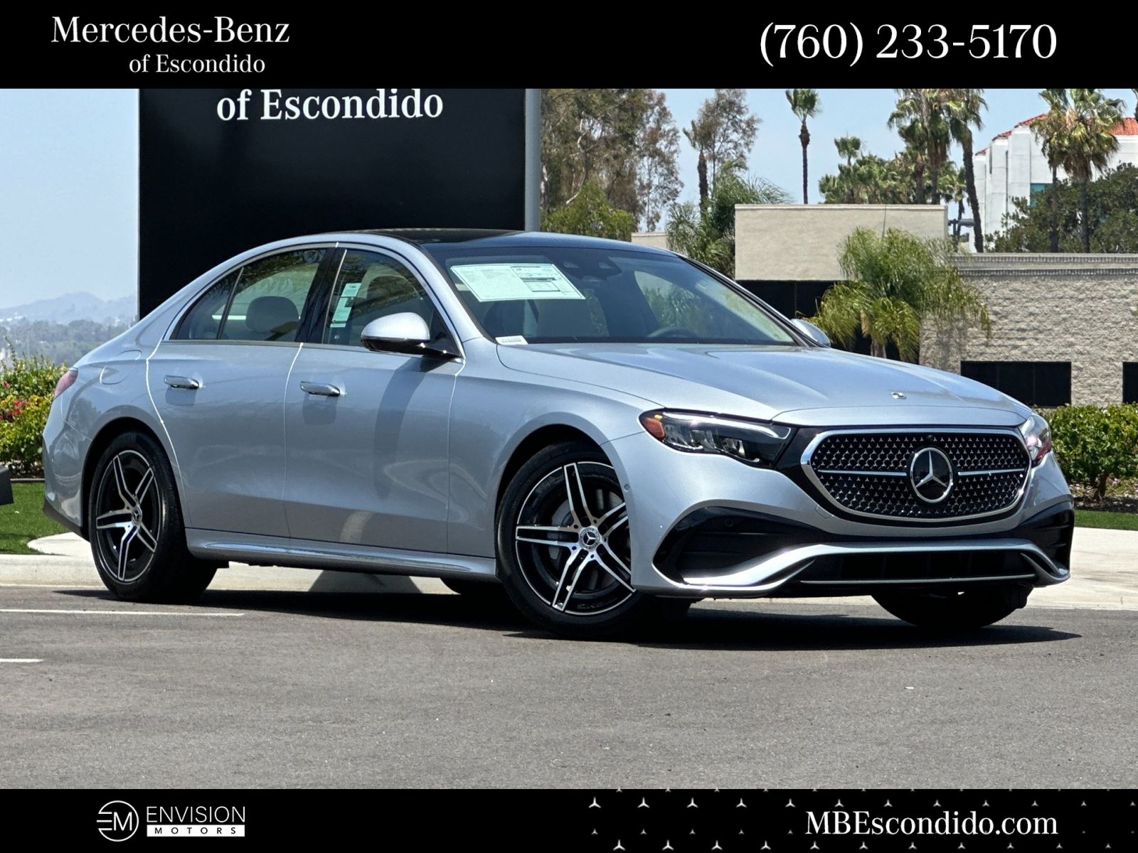 Silver Metallic 2026 Mercedes-Benz E-Class E 350 RWD Sedan Rear-Wheel Drive 9-Speed Automatic