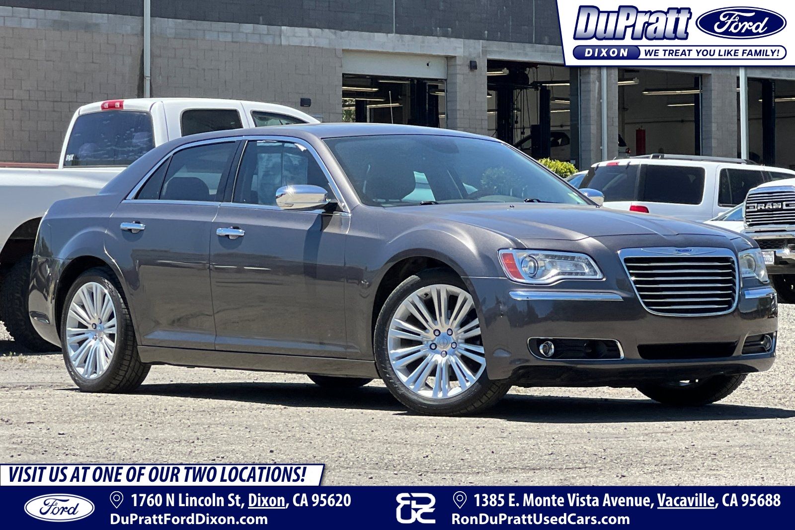 Gray (Granite Crystal Metallic Clearcoat) 2014 Chrysler 300 C RWD Sedan Rear-Wheel Drive 8-Speed Automatic