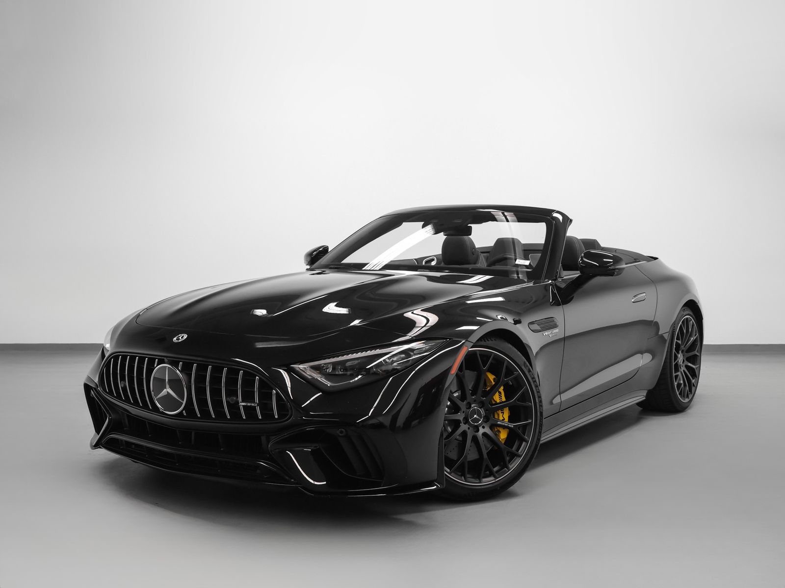 Obsidian Black Metallic 2022 Mercedes-Benz SL-Class Convertible All-Wheel Drive 9-Speed Automatic