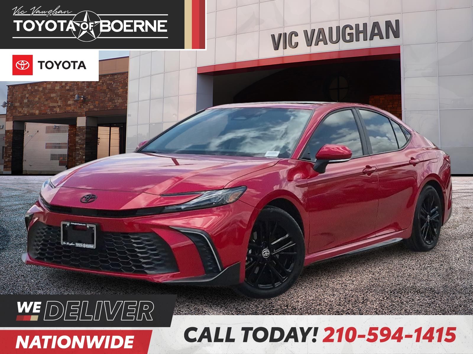 Supersonic Red 2025 Toyota Camry Sedan Front-Wheel Drive Continuously Variable Transmission