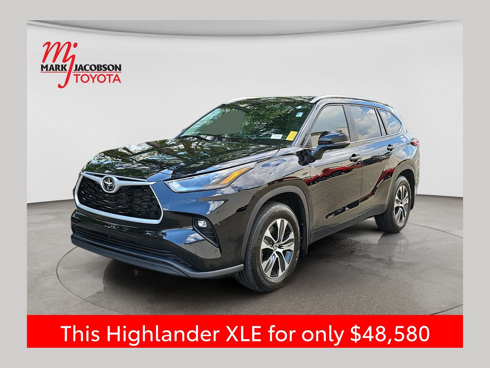 Midnight Black Metallic 2026 Toyota Highlander SUV / Crossover All-Wheel Drive 8-Speed Automatic