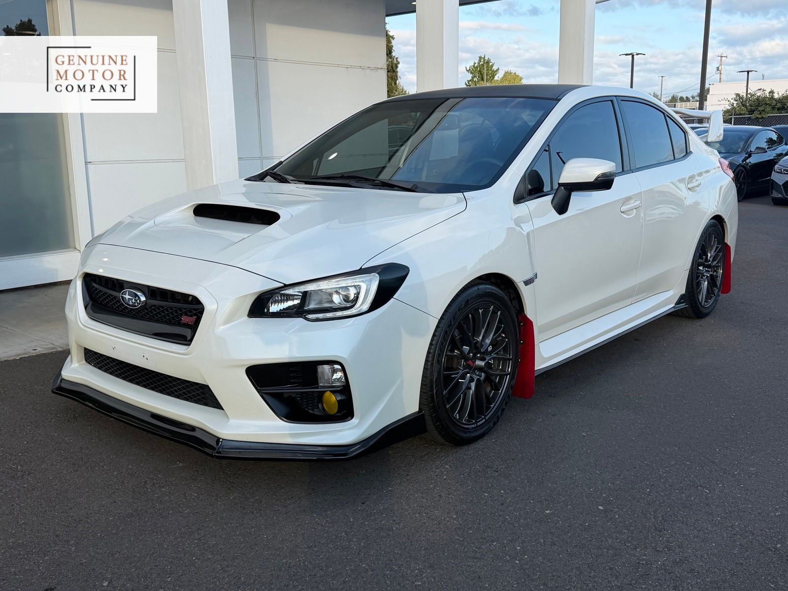 Crystal White Pearl 2015 Subaru WRX STI Sedan All-Wheel Drive 6-Speed Manual