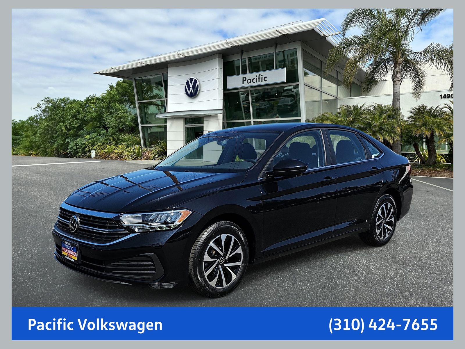 Deep Black Pearl 2024 Volkswagen Jetta S FWD Sedan Front-Wheel Drive 8-Speed Automatic