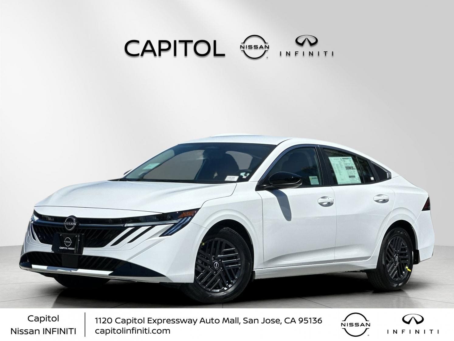 White (Fresh Powder) 2026 Nissan Sentra SV FWD Sedan Front-Wheel Drive Continuously Variable Transmission