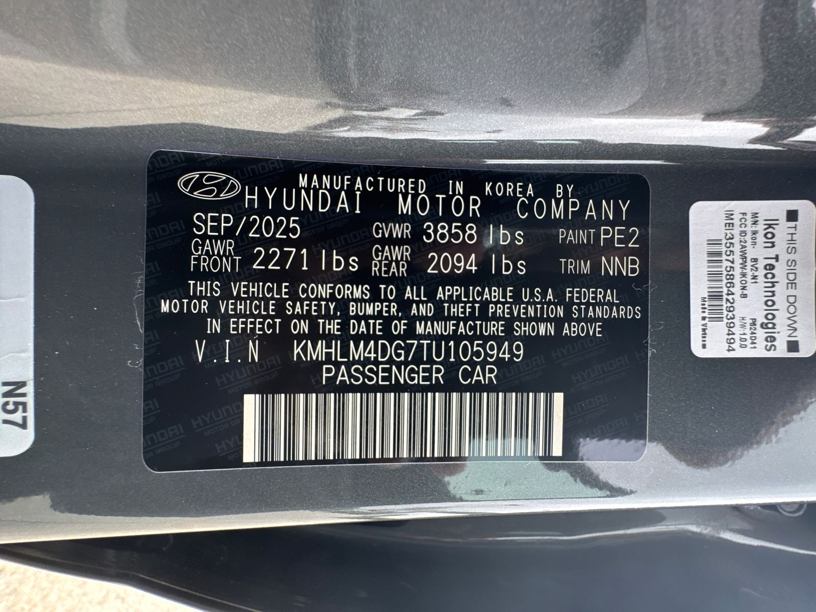 New 2026 Gray Hyundai SEL Sport image 33