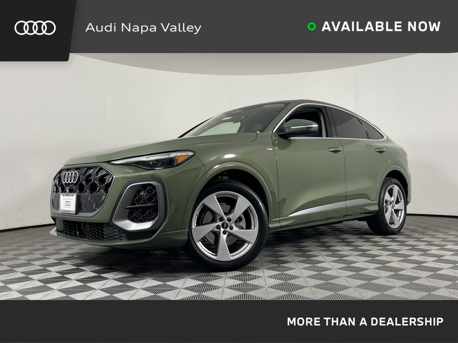 District Green Metallic 2025 Audi Q5 Sportback Sedan All-Wheel Drive 7-Speed Automatic