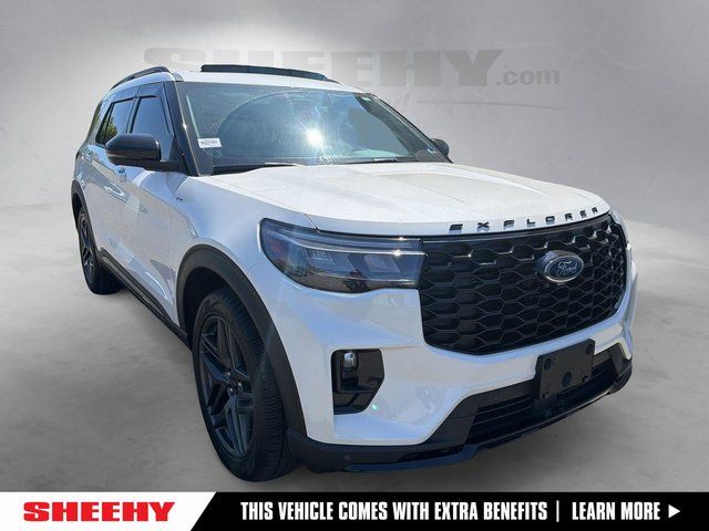 Star White Metallic Tri-Coat 2025 Ford Explorer ST-Line AWD SUV / Crossover All-Wheel Drive Automatic