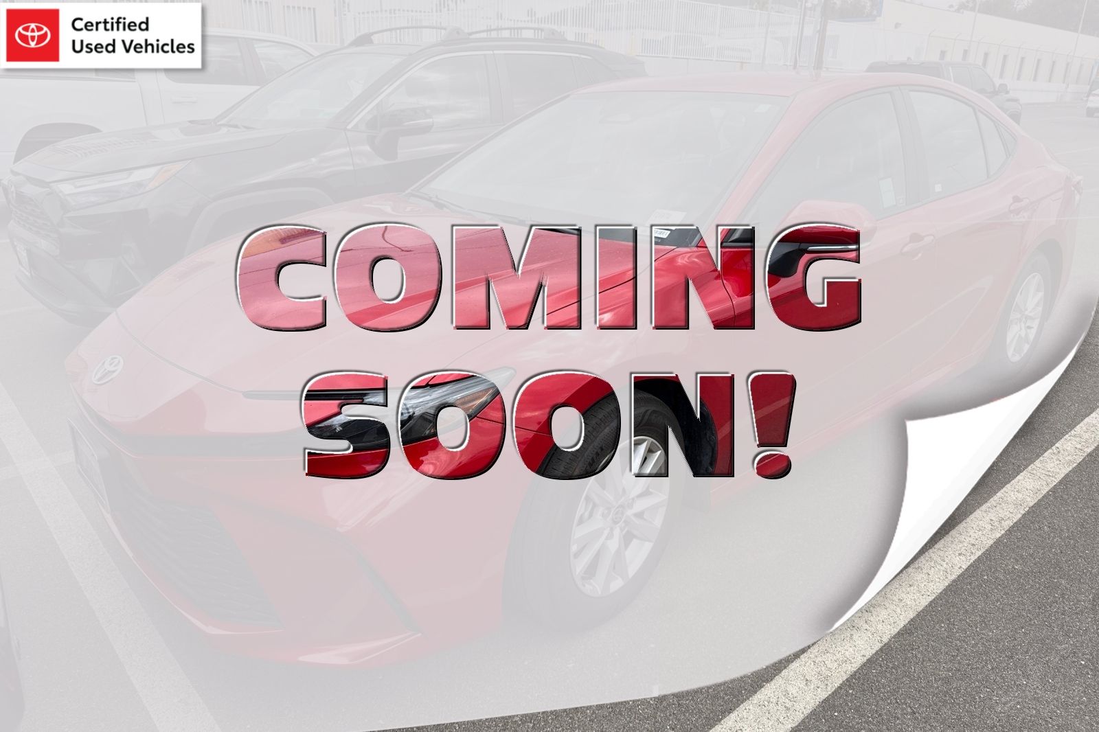 SUPERSONIC RED 2025 Toyota Camry LE FWD Sedan Front-Wheel Drive Continuously Variable Transmission