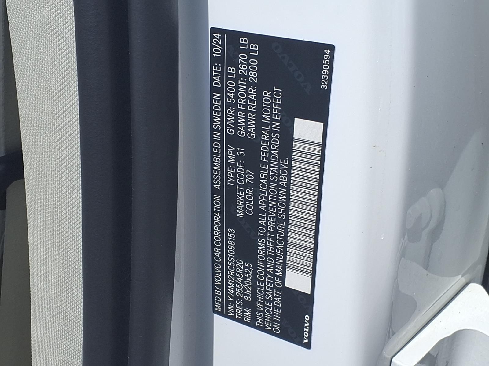 2025 Volvo XC60 B5 Plus White at Toyota of Kenner