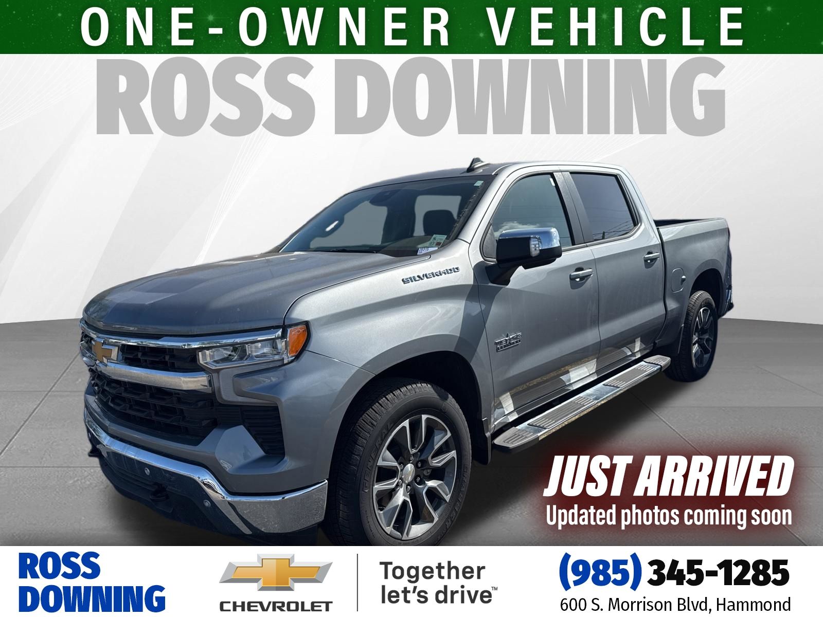 Sterling Gray Metallic 2024 Chevrolet Silverado 1500 LT Crew Cab RWD Pickup Truck 4X2 Automatic