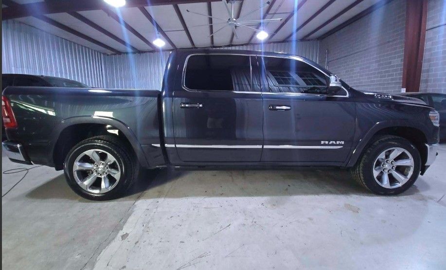Gray (Maximum Steel Metallic Clearcoat) 2020 RAM 1500 Pickup Truck Four-Wheel Drive 8-Speed Automatic