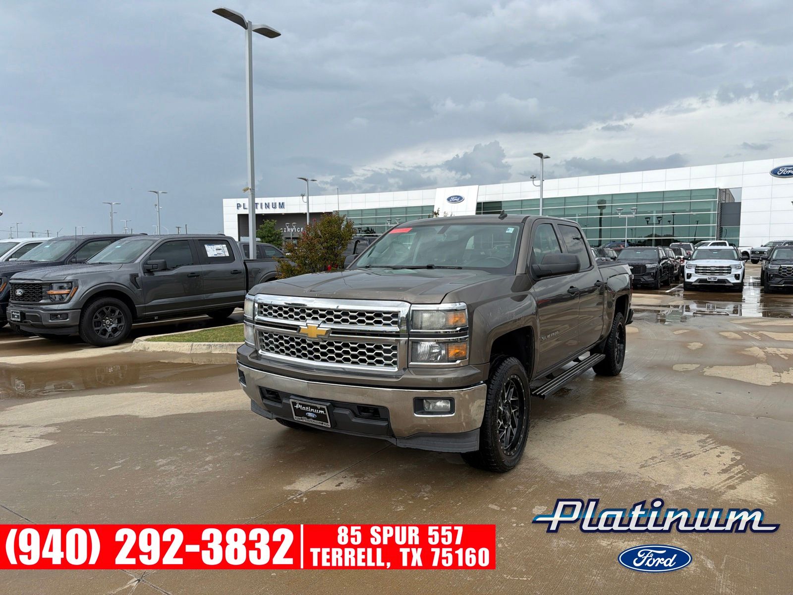Brownstone Metallic 2014 Chevrolet Silverado 1500 Pickup Truck Four-Wheel Drive 6-Speed Automatic Overdrive