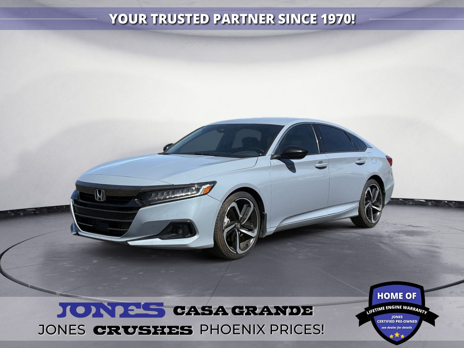 Sonic Gray Pearl 2021 Honda Accord Sport FWD Sedan Front-Wheel Drive Continuously Variable Transmission