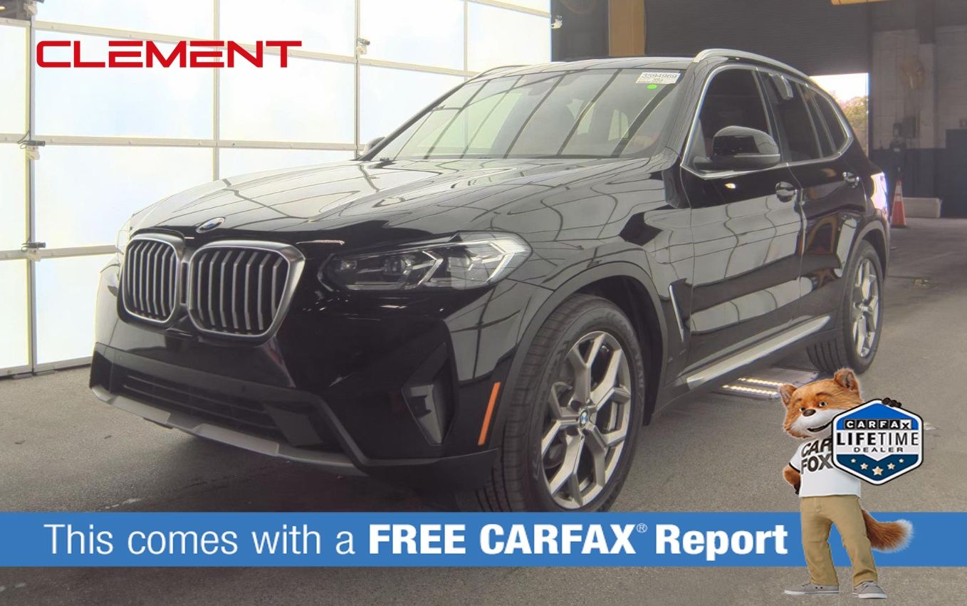 Jet Black 2022 BMW X3 xDrive30i AWD SUV / Crossover All-Wheel Drive 8-Speed Automatic