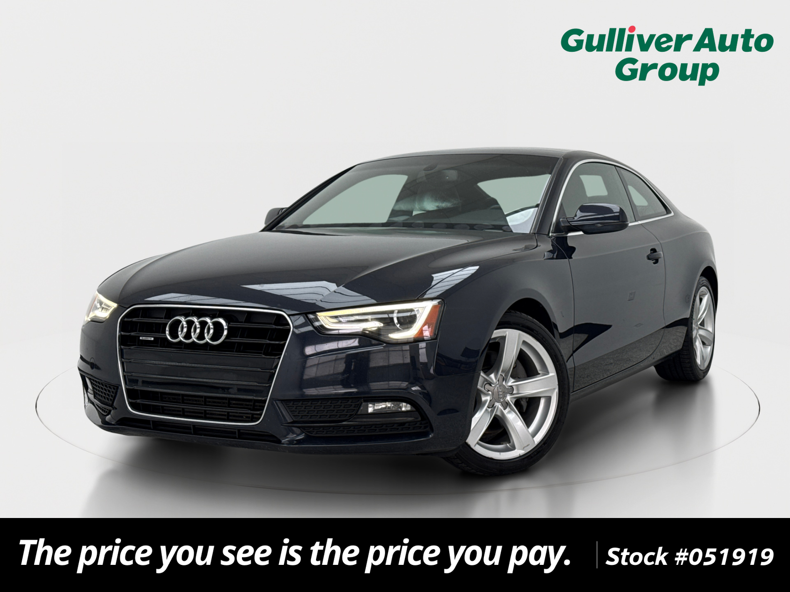 Moonlight Blue Metallic/Brown Roof 2014 Audi A5 2.0T quattro Premium Plus Coupe AWD Coupe All-Wheel Drive 8-Speed Automatic