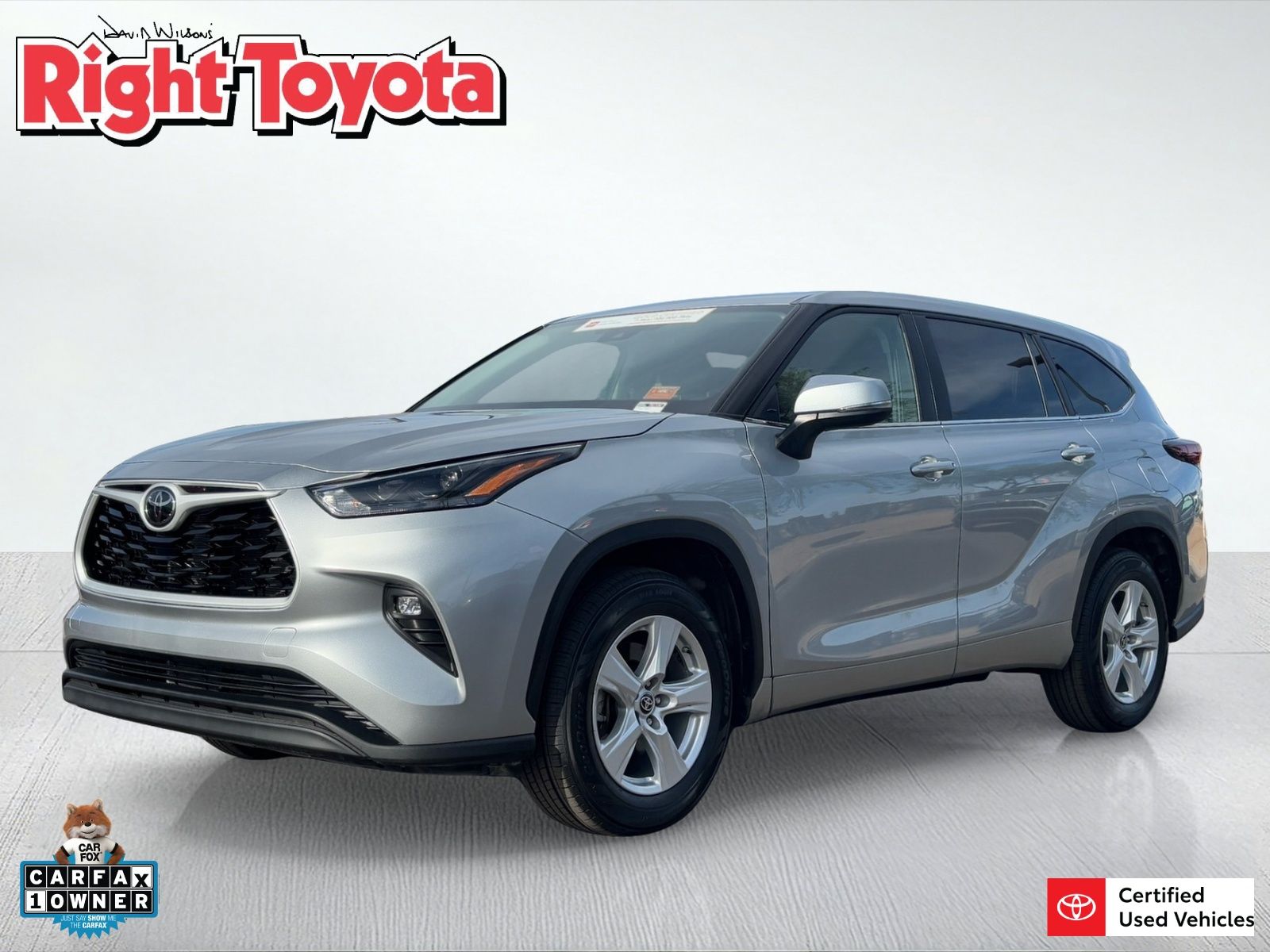 Celestial Silver Metallic 2025 Toyota Highlander LE FWD SUV / Crossover Front-Wheel Drive 8-Speed Automatic