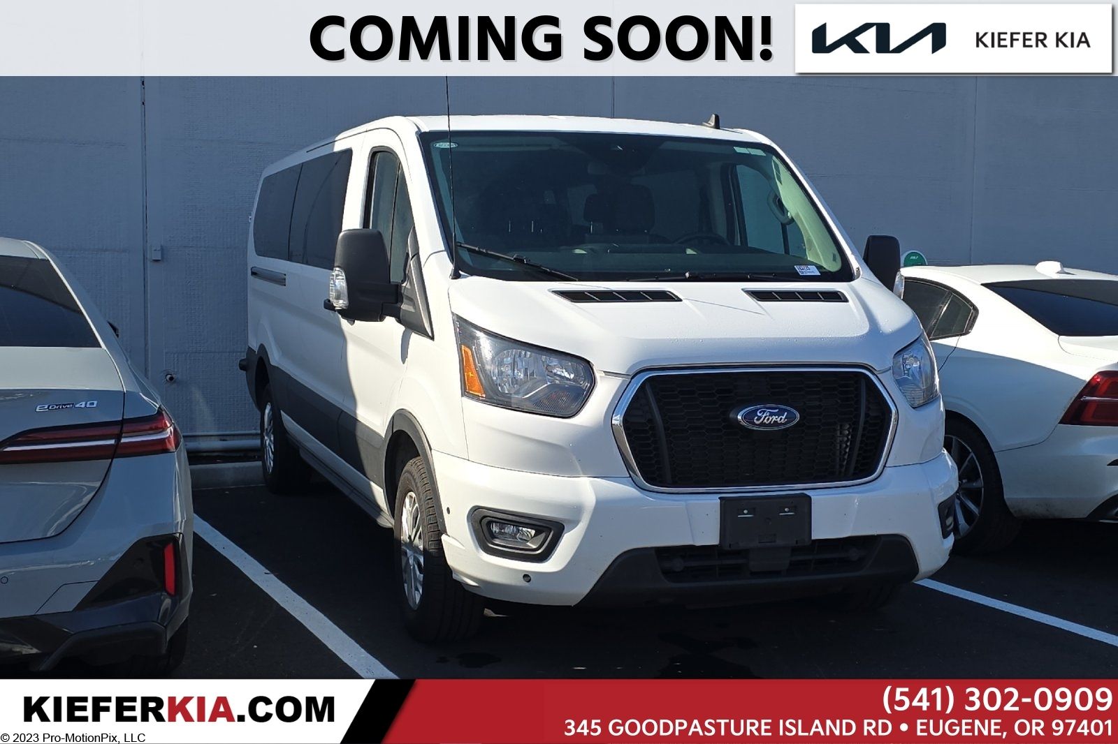 Oxford White 2024 Ford Transit Passenger 350 XLT Low Roof LB RWD Van Rear-Wheel Drive