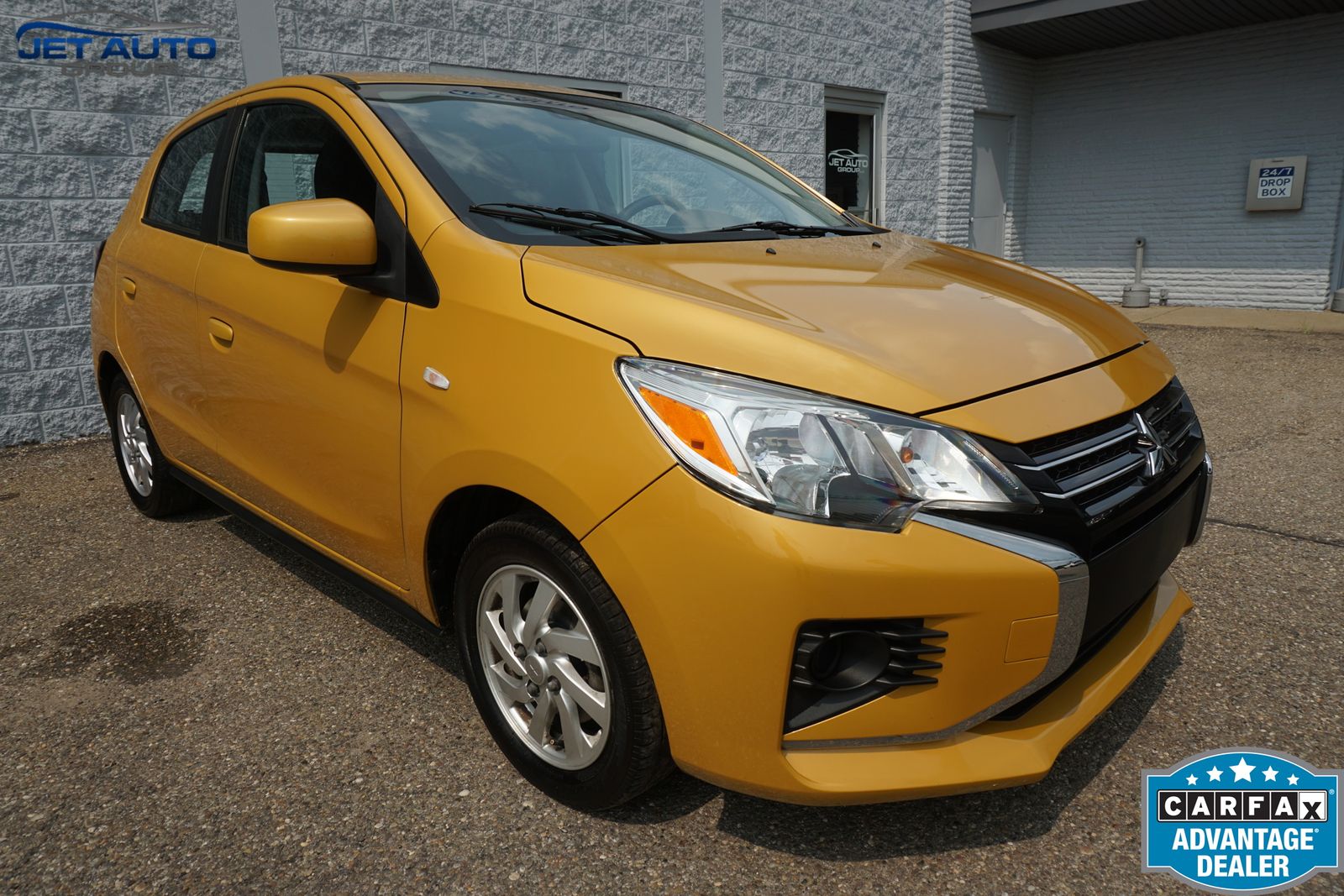 Sand Yellow 2021 Mitsubishi Mirage Hatchback Front-Wheel Drive Continuously Variable Transmission