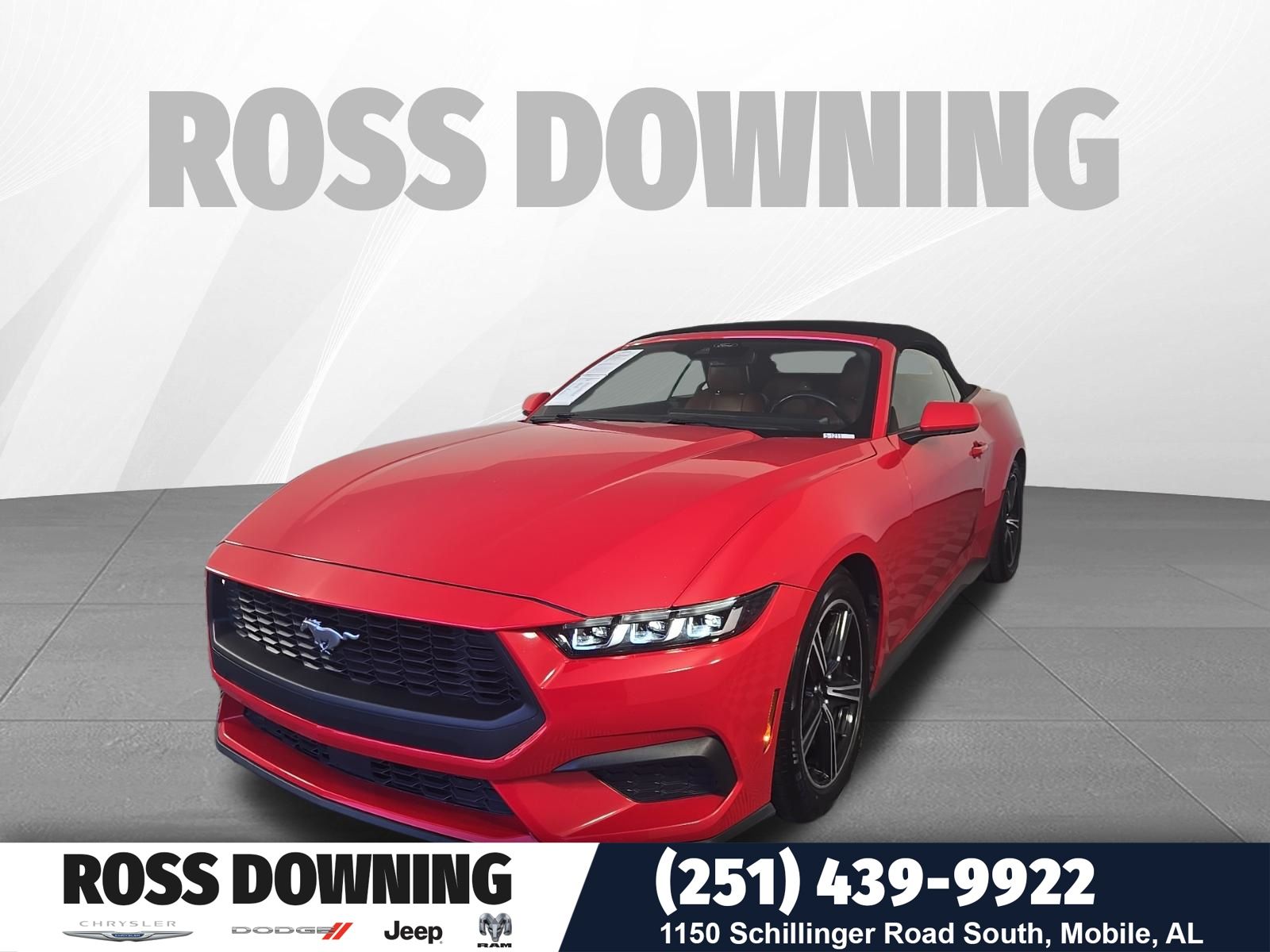 Race Red 2024 Ford Mustang Convertible Rear-Wheel Drive Automatic