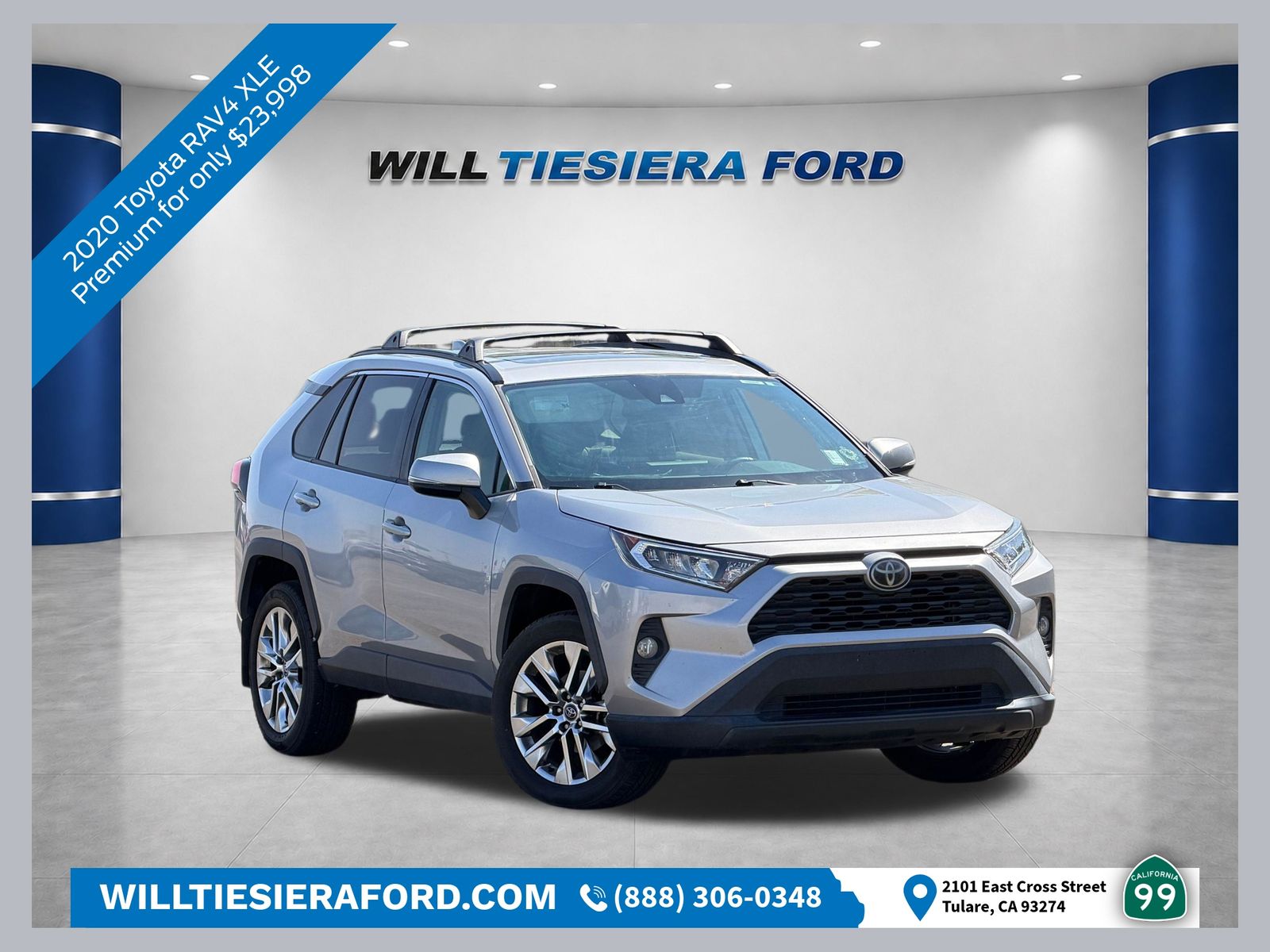Silver Sky Metallic 2020 Toyota RAV4 SUV / Crossover Front-Wheel Drive 8-Speed Automatic