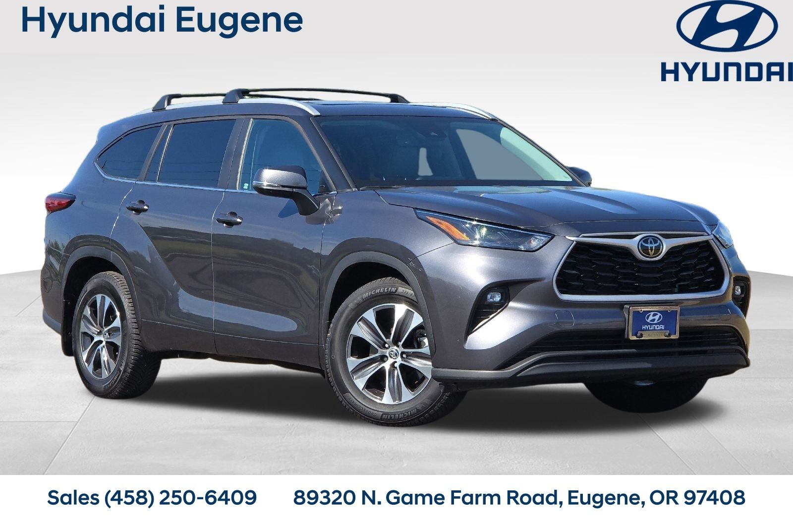 Magnetic Gray Metallic 2023 Toyota Highlander SUV / Crossover All-Wheel Drive 8-Speed Automatic