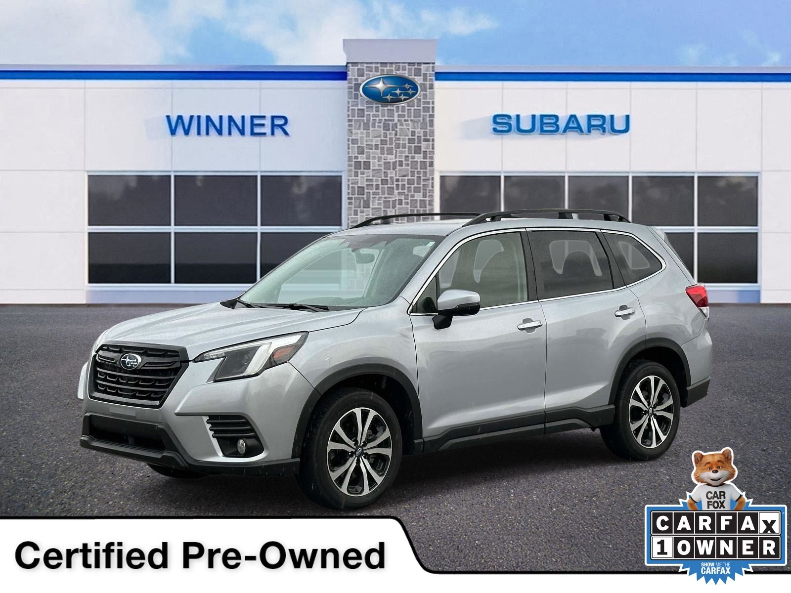 Ice Silver Metallic 2023 Subaru Forester SUV / Crossover All-Wheel Drive Continuously Variable Transmission