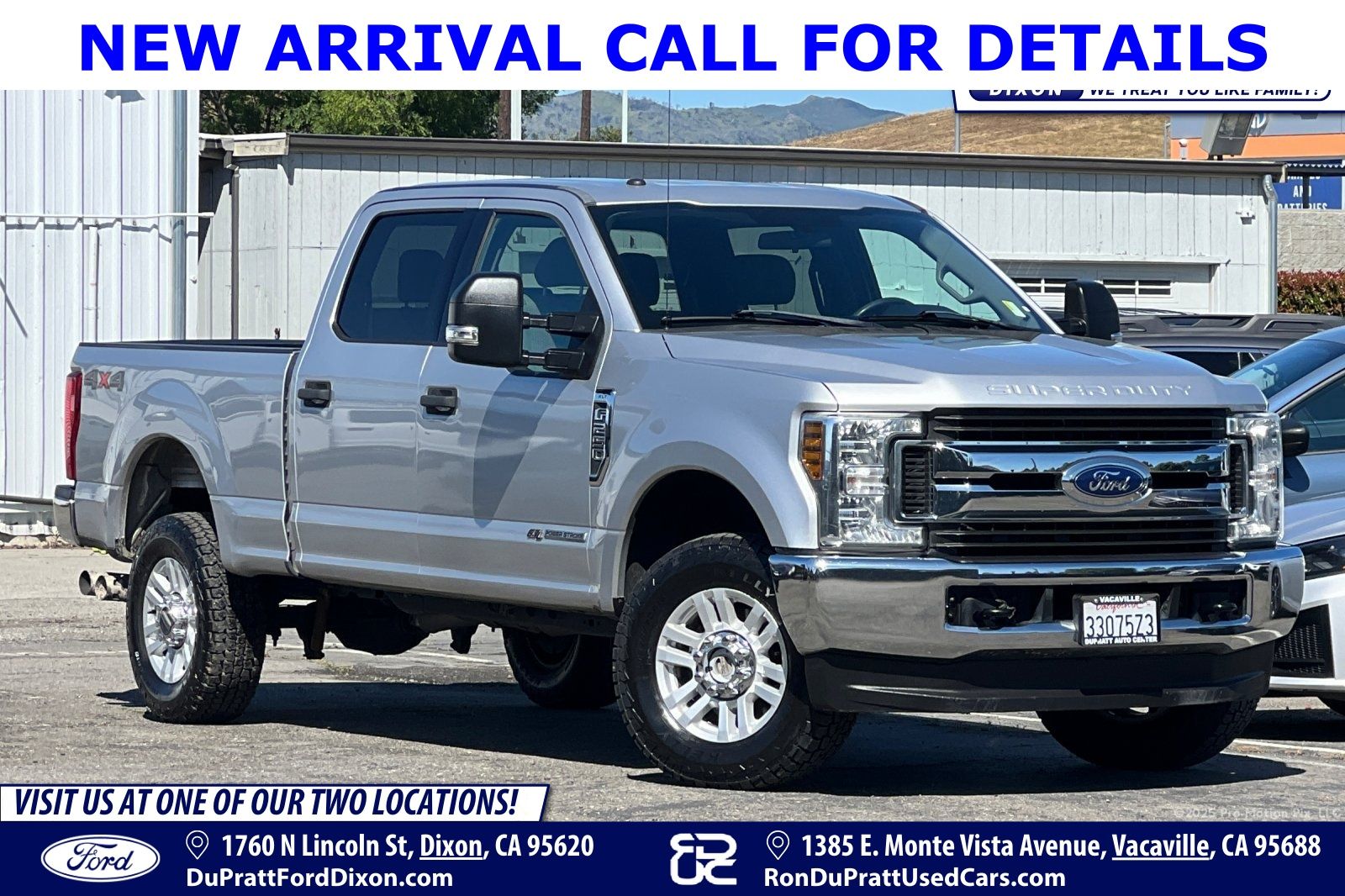 Ingot Silver 2019 Ford F-250 Super Duty XLT Crew Cab 4WD Pickup Truck Four-Wheel Drive 6-Speed Automatic
