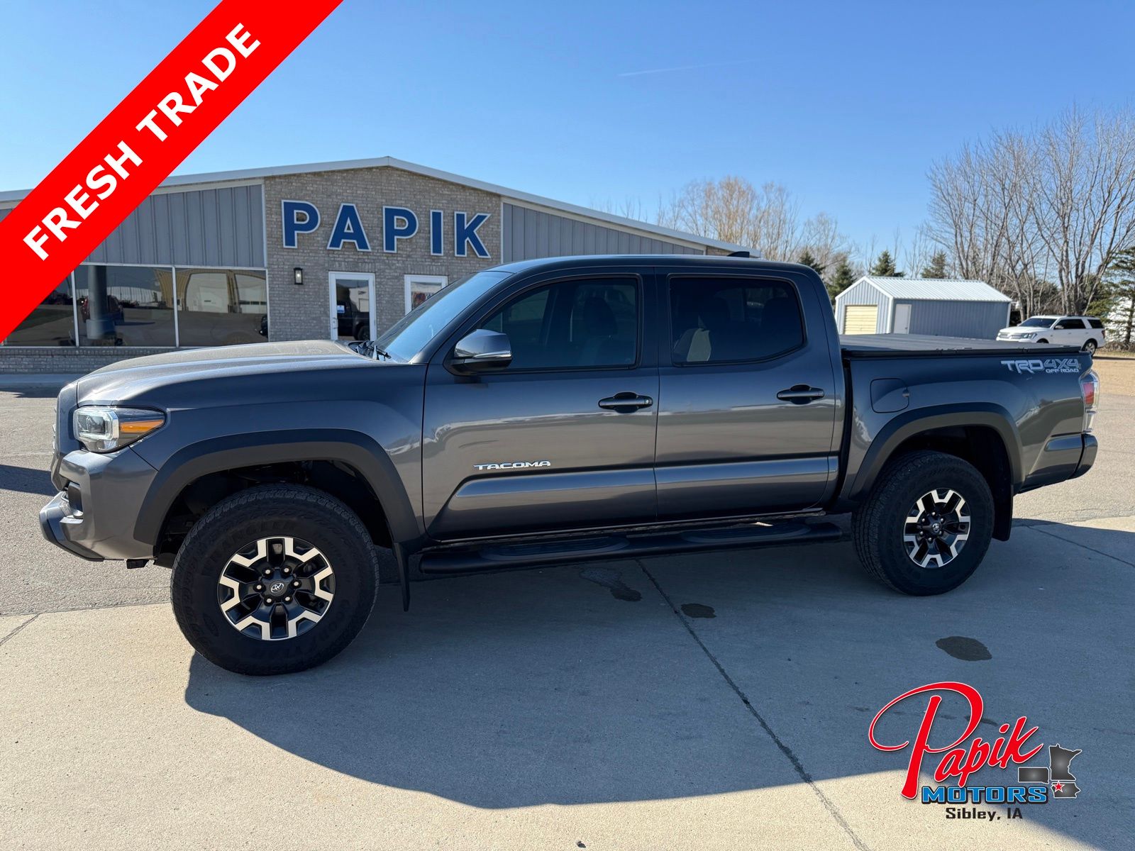 Magnetic Gray Metallic 2023 Toyota Tacoma TRD Off Road Double Cab 4WD Pickup Truck Four-Wheel Drive 6-Speed Automatic