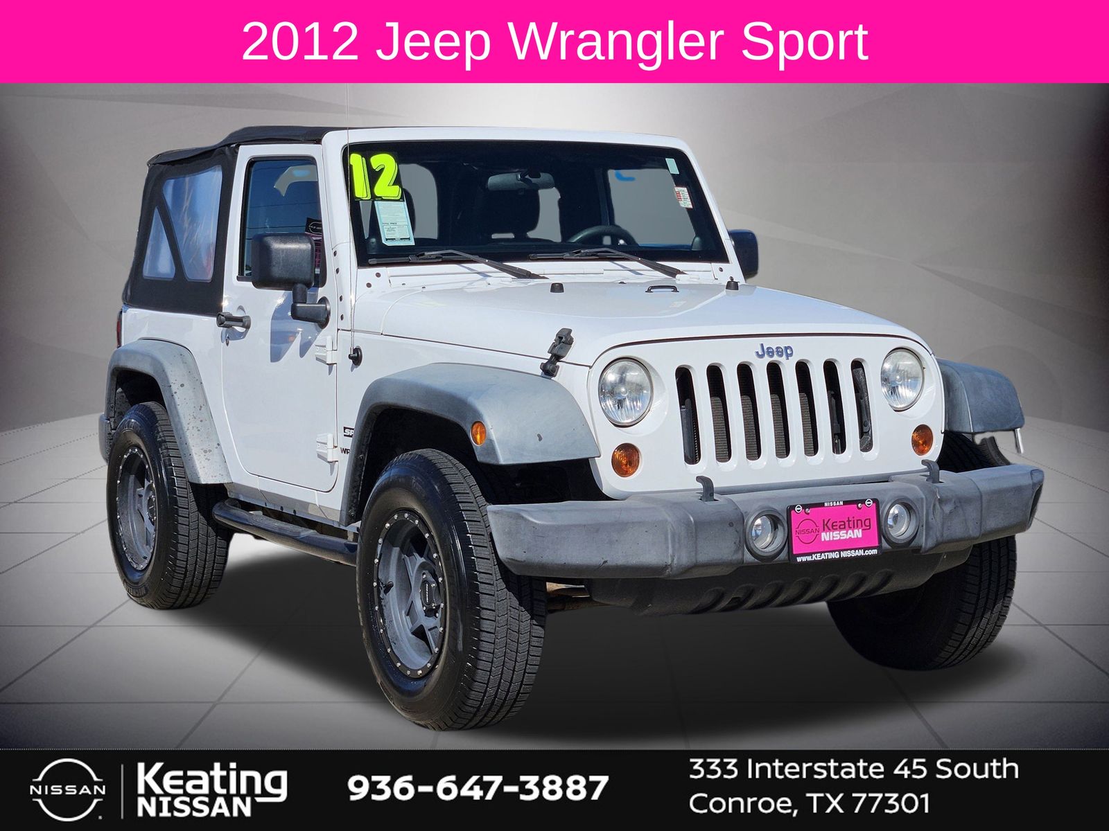 2012 Jeep Wrangler Sport White at Emmons Autoplex