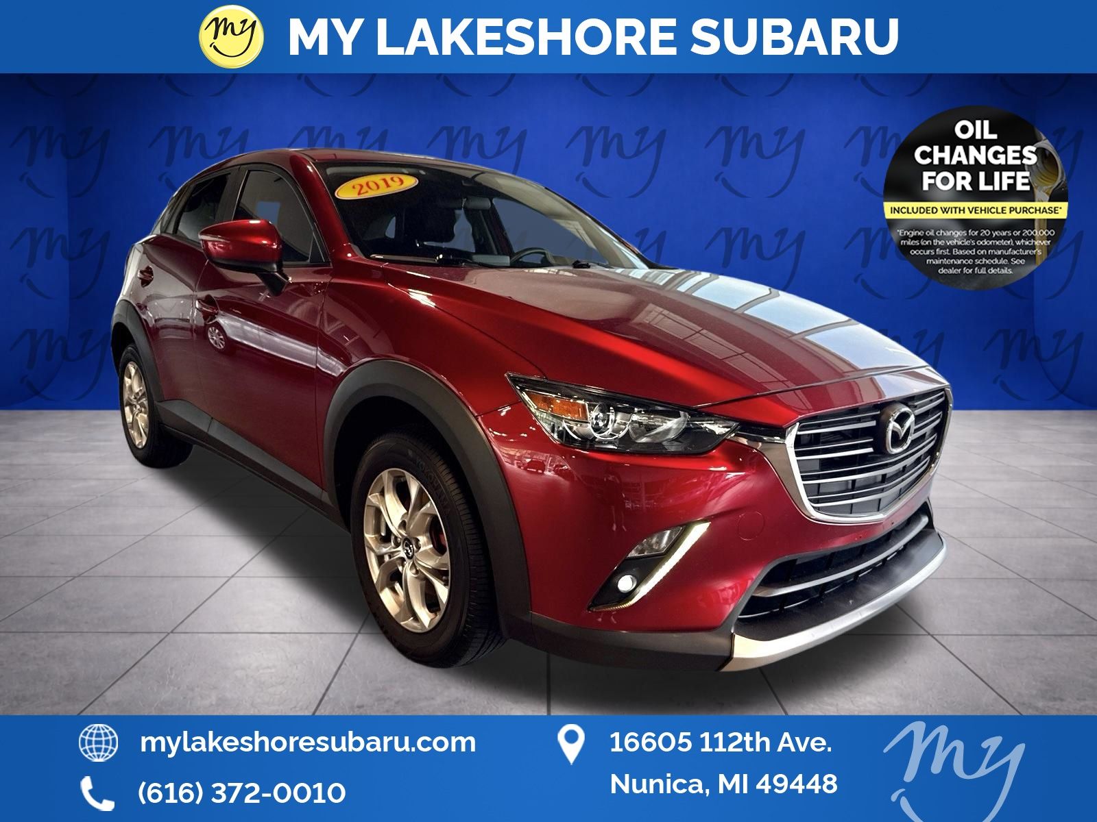 Soul Red Crystal Metallic 2019 Mazda CX-3 SUV / Crossover All-Wheel Drive 6-Speed Automatic